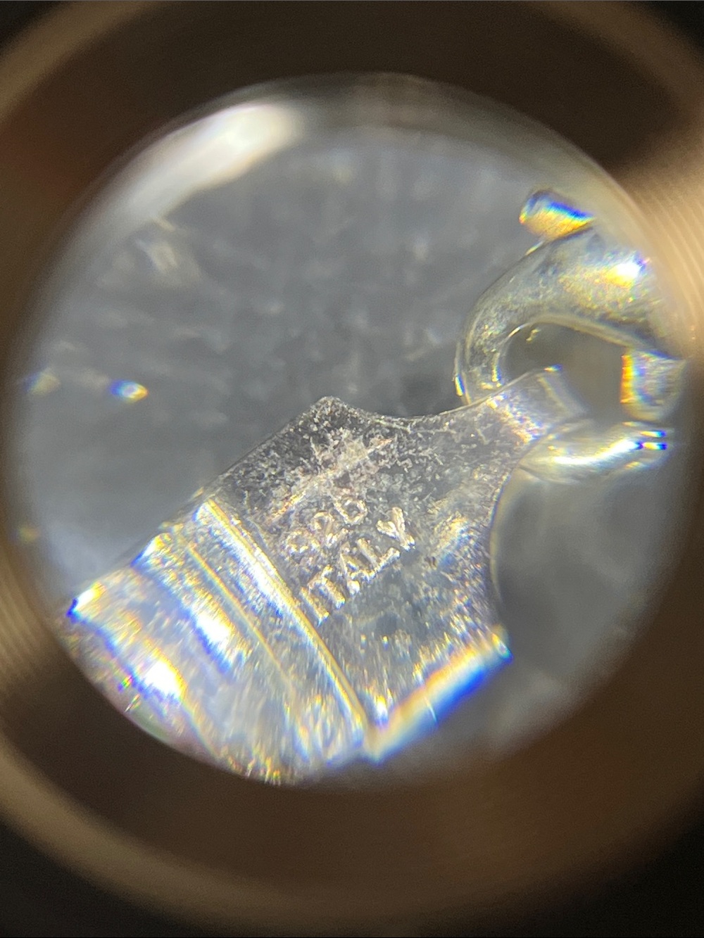 .925 Italy Sterling Silver Charm Connector - Silver